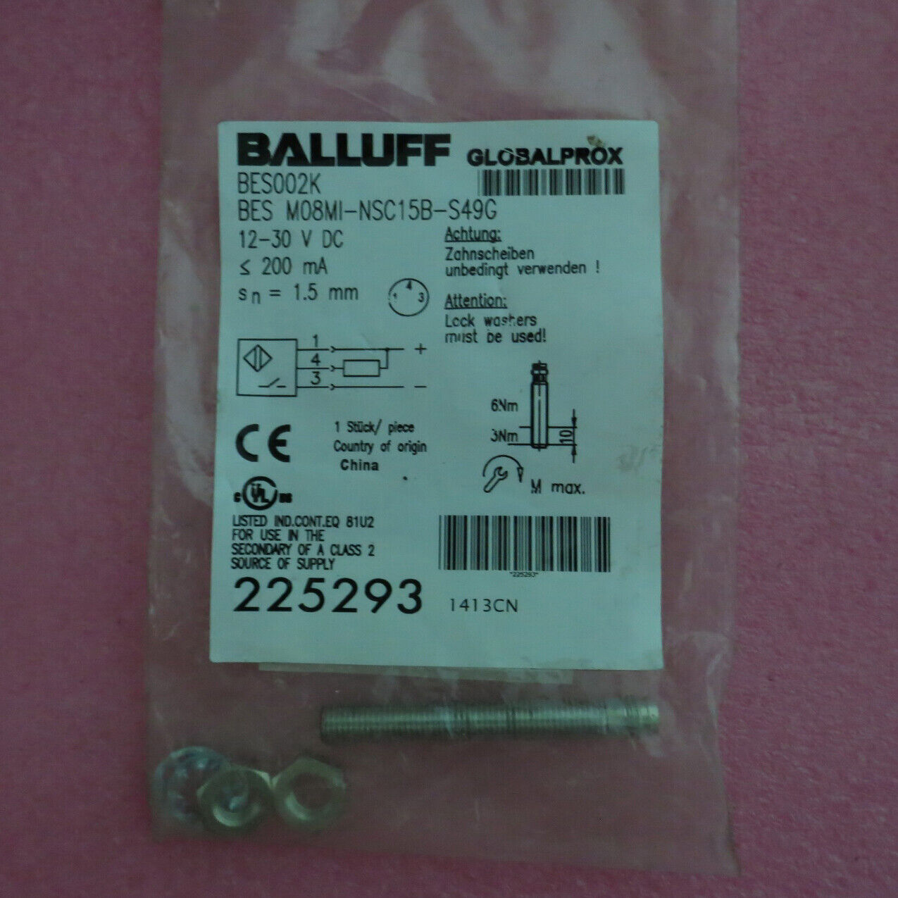 1pcs new balluff BES M08MI-NSC15B-S49G Proximity switch sensor 