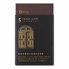 Midori Diary 5 Years Continuous Door Black 12396006 H185XW117XD25mm w/tracking picture