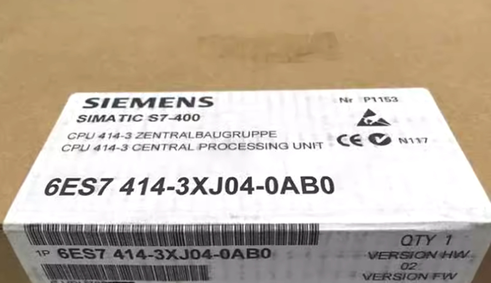 1PCS Siemens 6ES7414-3XJ04-0AB0 Siemens 6ES7 414-3XJ04-0AB0 Unopened New