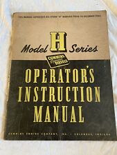 Vintage Cummins Diesel Model H Series Operator's Instruction Manual (Pre-Owned) picture