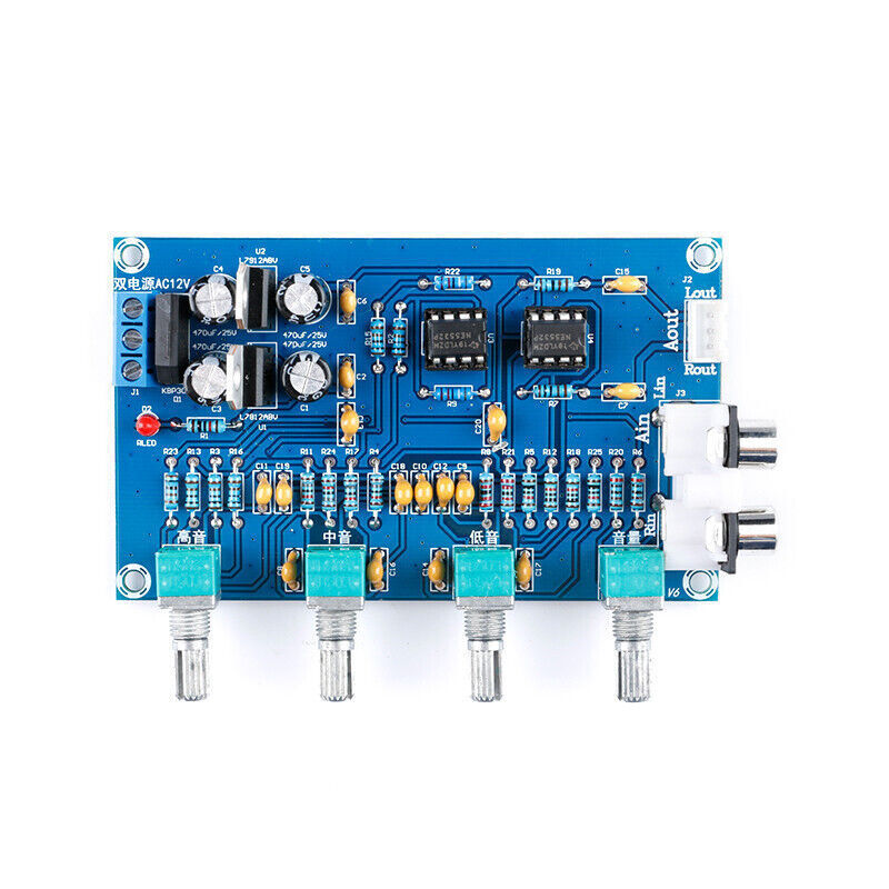 XH-M164 NE5532 Amplifier Board Module Stereo Pre-amp Preamplifier Tone Board