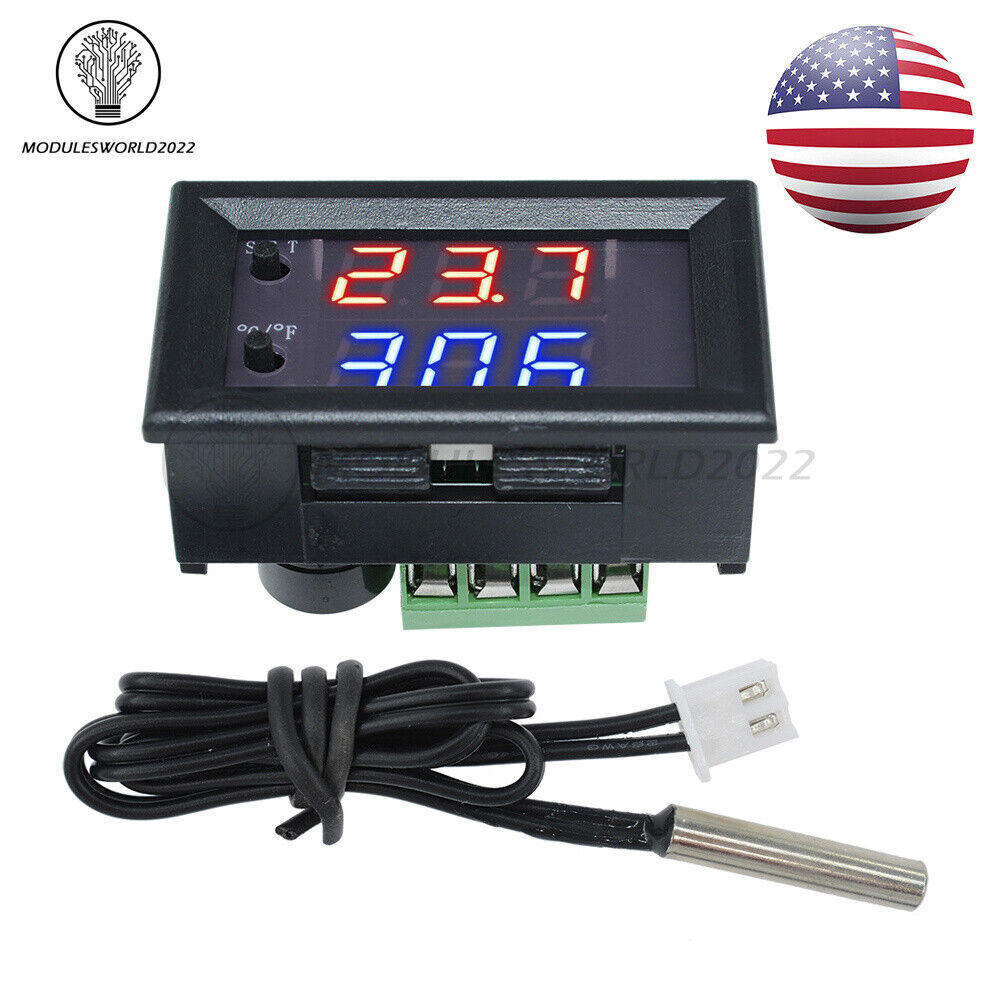 12V W1209WK Digital thermostat Temperature Controller -50-110°C Sensor Probe US