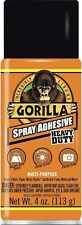 Gorilla Heavy Duty Spray Adhesive, Multipurpose and Repositionable, 4 Oz, Clear picture