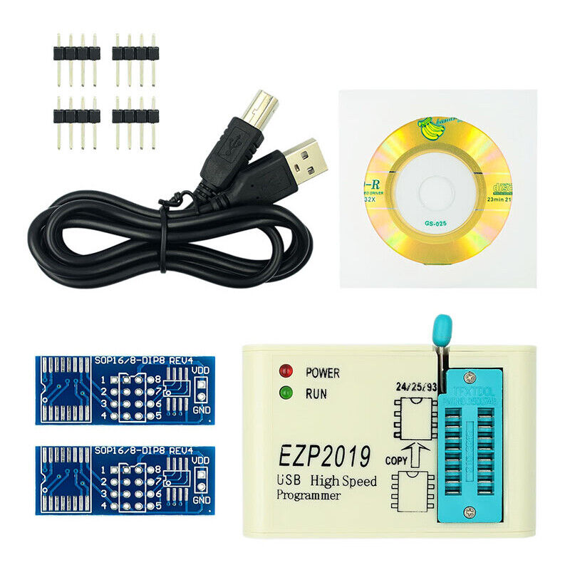 EZP2019 High Speed SPI Programmer SOP8 Adapter 24 25 93 EEPROM 25 Flash Block E