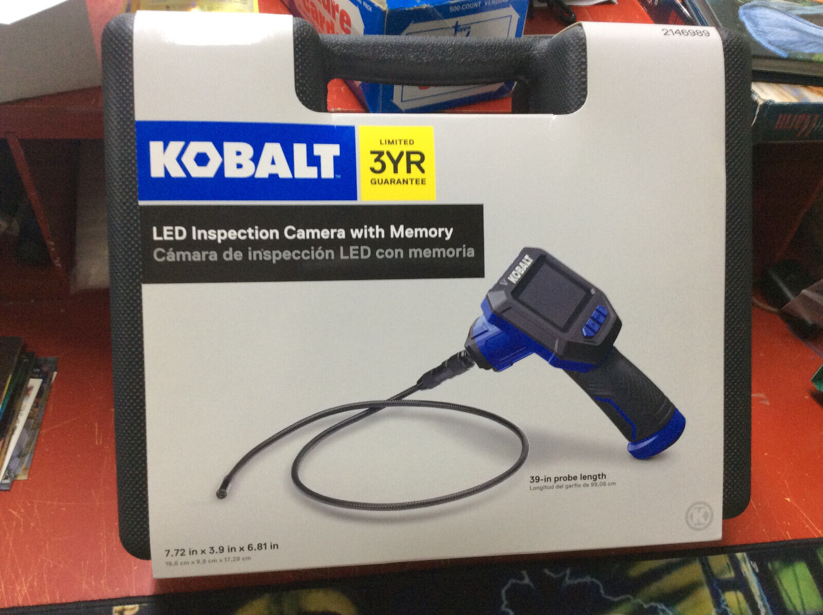 Kobalt Led Inspection camera with memory 39in