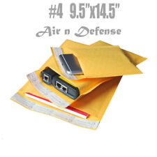 200 #4 9.5 x14.5 Kraft Bubble Padded Envelopes Mailers Shipping Bags AirnDefense picture