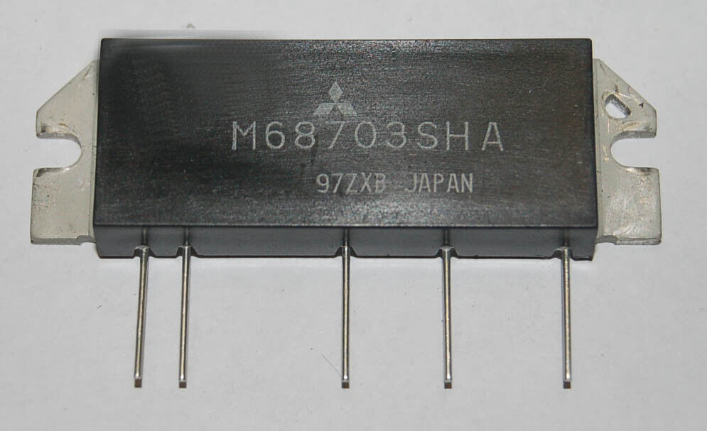 1ea M68703SHA MITSUBISHI module 440-470MHz, 12.5V, 50W, FM MOBILE RADIO