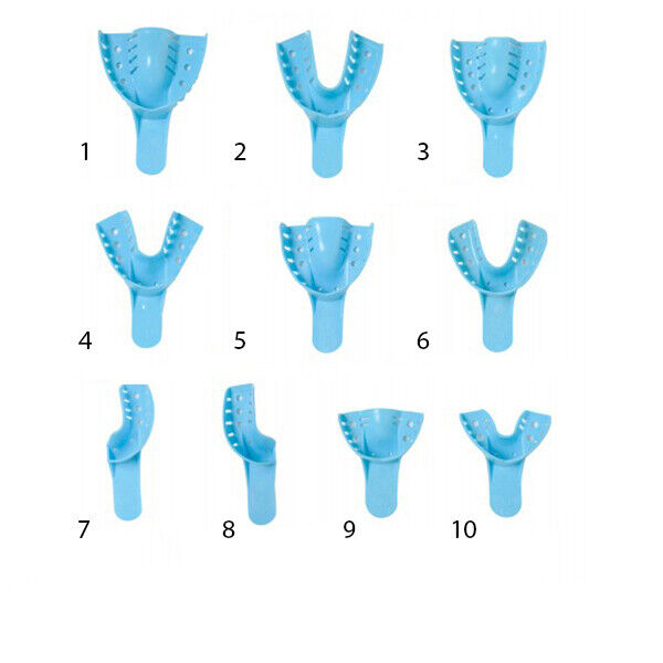 Dental Impression Tray Perforated 10 pcs
