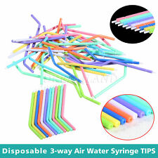 250 pcs Dental Disposable Air Water Syringe Tips Tubes Nozzles Opaque Spectrum picture