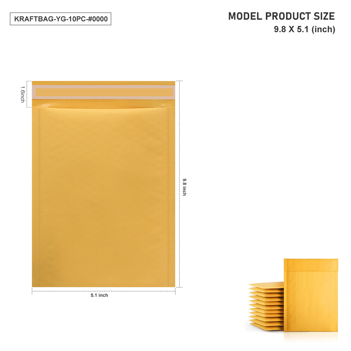 Kraft Bubble Mailers Shipping Bags Mailing Padded Self Seal Envelope US Stock