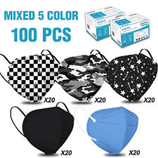 100/50 Pcs KN95 Face Mask 5 Layer BFE 95% Disposable Respirator Elastic Ear Loop picture