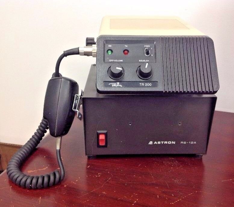 Vintage REGENCY TR200 VHF Radio With Astron RS-12A Power Supply, Tested
