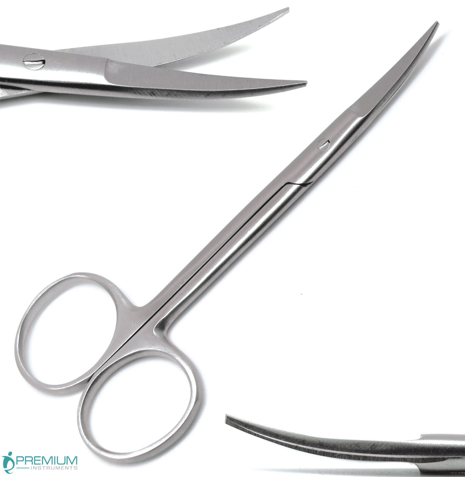 Premium Iris Scissors Curved 4.5