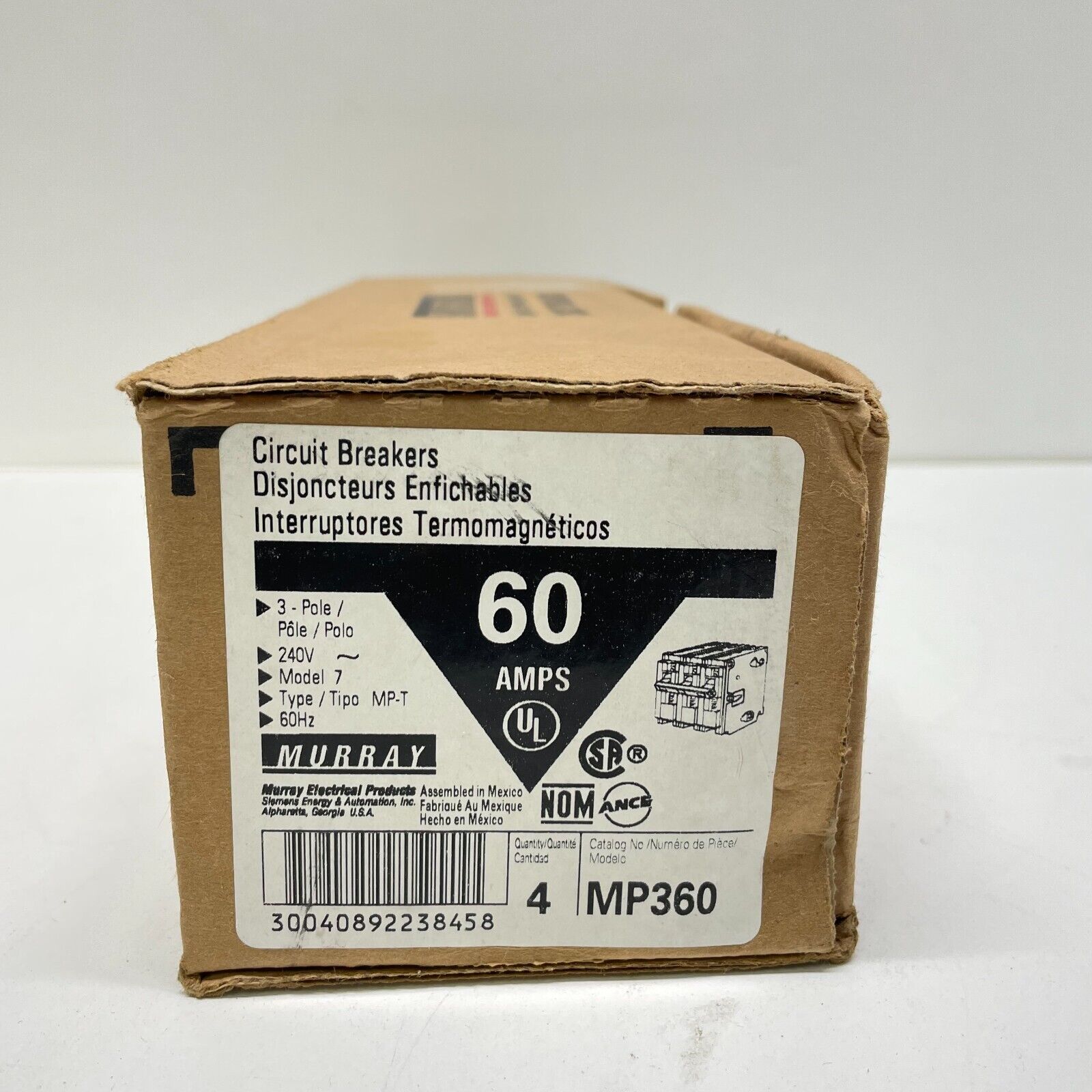MURRAY CIRCUIT BREAKER 60 AMP 3 POLE MP-A MP360 (Lots of 4)