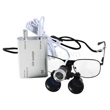 Dental Loupe Magnifier Medical Surgery Loupes 3.5X Binocular + LED Headlight picture
