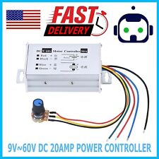 12V 24V Max 20A PWM DC Motor Stepless Variable Speed Control Controller Switch  picture