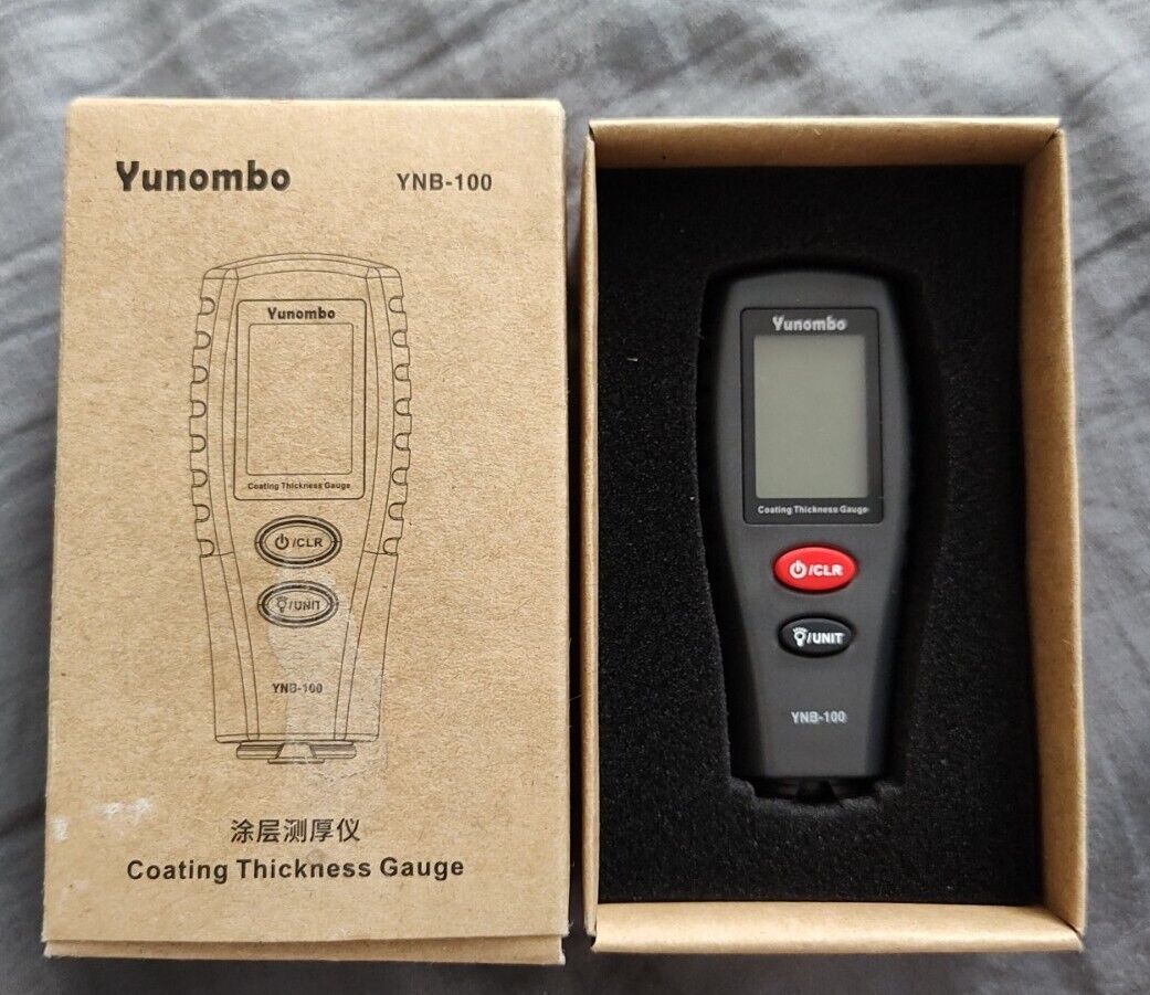 YUNOMBO Car Paint Coating Thickness Gauge Model-YNB-100 / Case & Extra Batteries