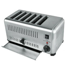 220V Stainless Steel Commercial Portable Electric 6-slice Bread Toaster Machine picture