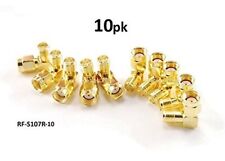 CablesOnline RP-SMA Male to RP-SMA Female Right Angle 90-Degree Gold Adapter picture
