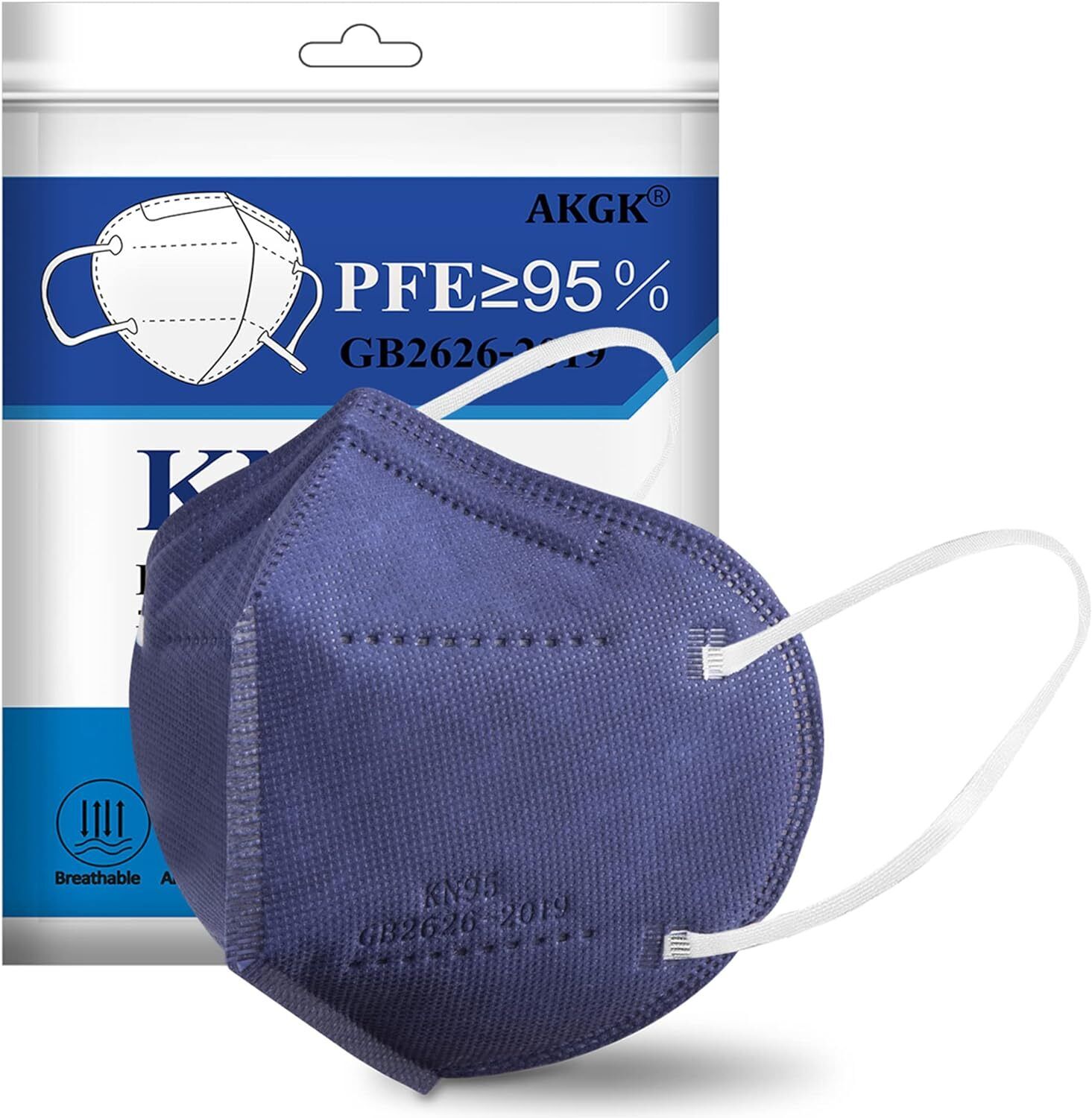 10/50/100 Pcs BLUE KN95 Protective Face Mask BFE ≤ 95% Disposable KN95 Masks