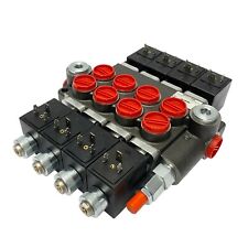 4 Spool Solenoid 12V DC Hydraulic Control Valve Double Acting 13 GPM 3600 PSI picture