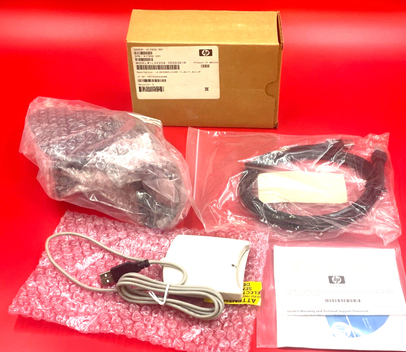 HP USB Barcode Scanner EY022AA ✅ ❤️️ ✅ ❤️️ NEW SEALED INSIDE ✅ ❤️️ ✅ ❤️️