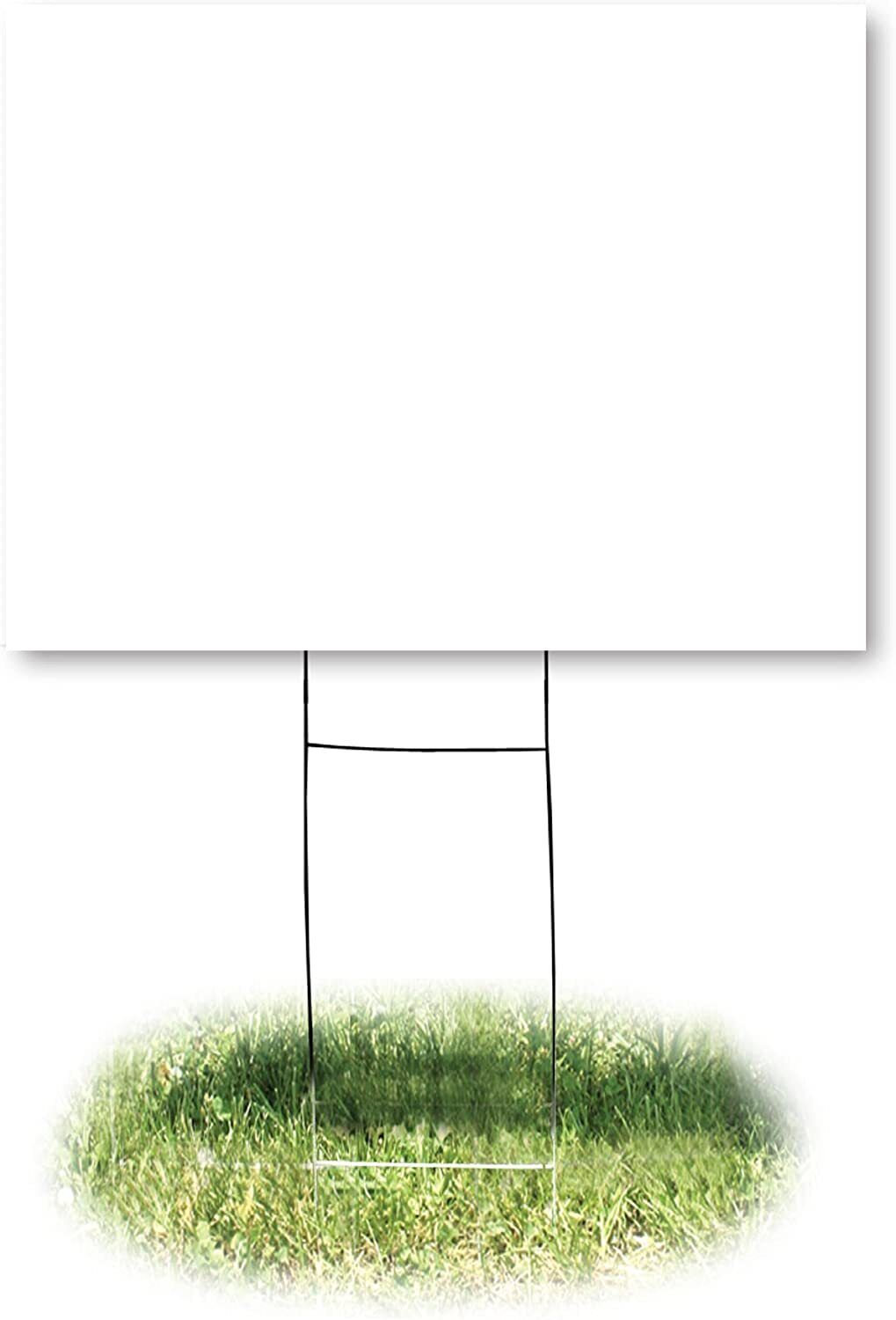 18x24 Durable Blank Yard Sign Kit (3,5,10, 50, or 100) with 24