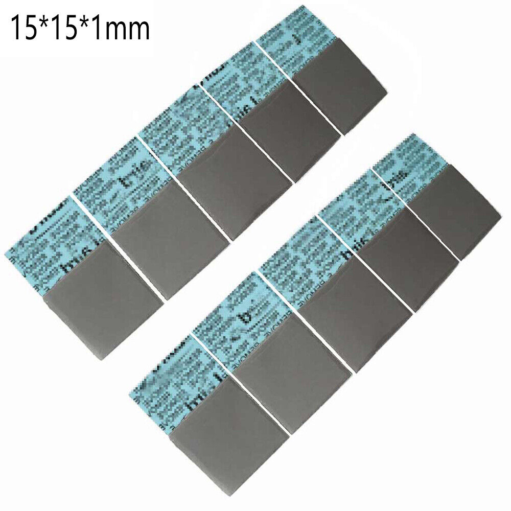 For CPU GPU For Computer 15*15*1mm Thermal Pad Conductive Heatsink Silicone
