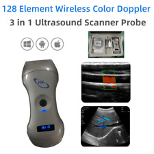 3 in 1 Probe 128 Elements Wireless Color Doppler Ultrasound Probe Convex Linear picture