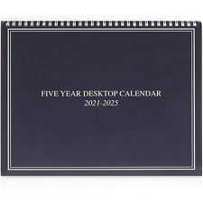 Large 5 Year Monthly Desk Calendar 2021- 2025, Flip Organizer with Tabs, 9 x 11