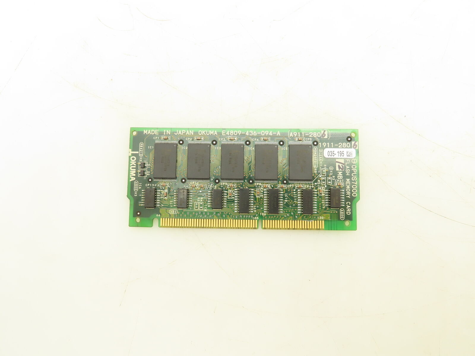 Okuma 1911-2806 Opus 7000 Flash Memory Card 12MB Circuit Board