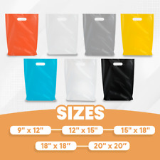 Retail Plastic Merchandise Bags, Die Cut Handles, Different Sizes and Colors picture