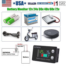 SUPNOVA Battery Monitor 12v 24v 36v 48v 60v 72v Car Golf cart Battery Indicator  picture
