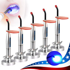 5packs Dental 5W Wireless Cordless LED Curing Light Lamp 1500mw Cures Silver picture