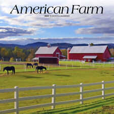 Browntrout American Farm 2024 12 x 12 Wall Calendar w picture