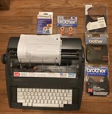 Brother AX-325 Electronic Typewriter w/7 Film Ribbons & 7 Correction Tapes-Work picture