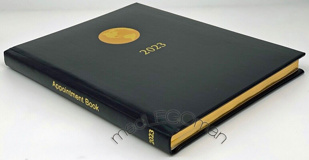 AMERICAN EXPRESS BLACK EXECUTIVE LEATHER APPOINTMENT BOOK PLANNER ORGANIZER 2023