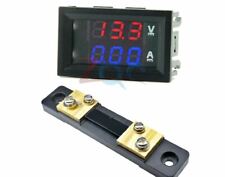 DC 0-100V 50A Digital LED Voltmeter Ammeter Volt tester w/Meter shunt 12v 24v picture