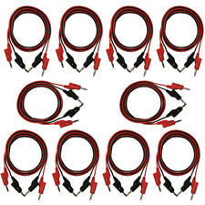10 Pack of Red and Black Banana to Banana Test Lead Sets - 18 Gauge, 36