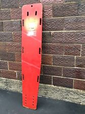 Vintage Red Wood Emergency / Rescue  Wood Spine Board - 16” X 75” - Very Good picture