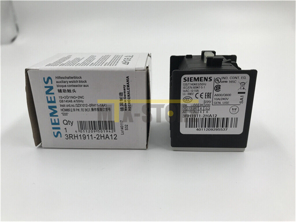 1PCS Brand New In Box Siemens auxiliary contact 3RH1911-2HA12 3RH1 911-2HA12