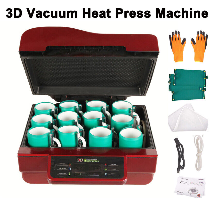 Hot Sale 110V 3D Vacuum Sublimation Heat Press Machine for Phone Cup Mugs Print