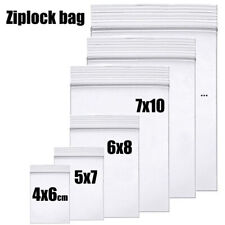 Reclosable Seal Bag Plastic Zip Lock Bags Jewelry Zipper Baggie 2Mil All Sizes picture