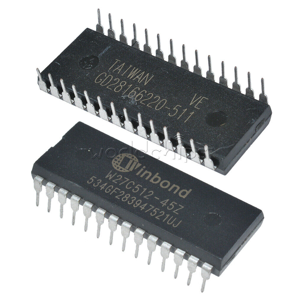 Original  10Pcs W27C512-45Z W27C512 IC DIP EEPROM 512KBIT 45NS Winbond EEPROMs