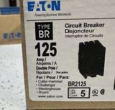 One (1) New Circuit Breaker Eaton Cutler Hammer BR2125125 Amp 2 Pole 120/240V 2A picture