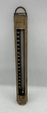 Vintage Weksler Made in USA Metal Thermometer with Hook 40-120 F picture