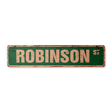 ROBINSON Vintage Street Sign Childrens Name Room Metal Sign picture