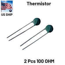 2 Pieces | 100 OHM 1 Amp | NTC Current Limiter THERMISTOR 5MM | US SHIP picture