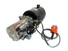 12V DC Single Acting Hydraulic Power Unit 4 Quart steel tank with Remote Control picture