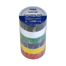 Construct Pro UL-Listed Electrical Tape (6-Pack, Multi-Color, 3/4